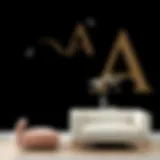 Sophisticated A Motif in Black Wallpaper Sophisticated black wallpaper featuring the letter A motif.