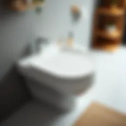 Elegant bathroom seat design showcasing modern aesthetics