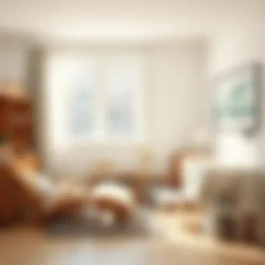 Stylish Furniture Arrangement Stylish furniture arrangement in a white nursery