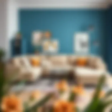 Functional and Stylish Furniture Choice Versatile corner sofa in a vibrant living environment