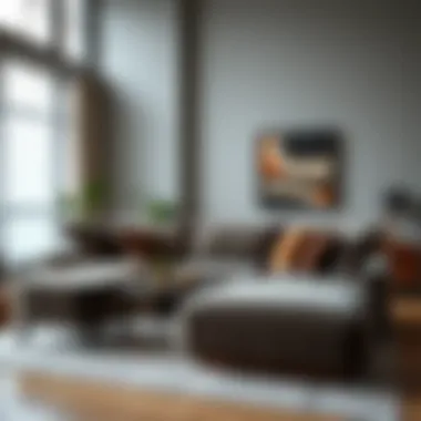 Stylish Corner Sofa Cover Presentation Elegant corner sofa cover in a modern living room