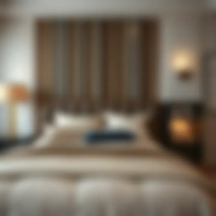 Elegant custom bedding set showcasing unique design