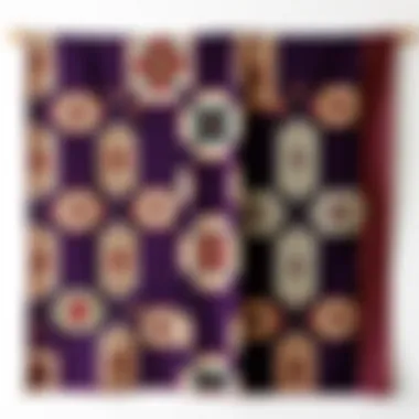 Traditional quilt featuring intricate patterns and rich colors