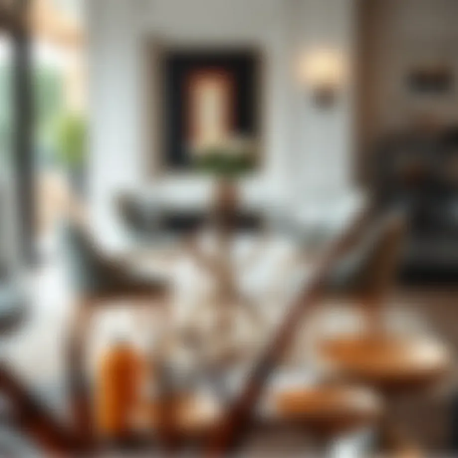 Stylish dining set featuring a four-seat table and chairs