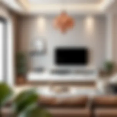 Chic Living Space with Dolaplı TV Unit Stylish living room featuring a dolaplı TV unit