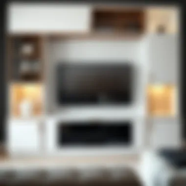 Contemporary Cabinet Design for TV Units Modern cabinet TV unit integrating functionality and design
