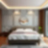 Elegant double bed design with modern aesthetics