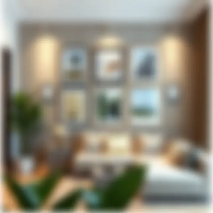 Elegant gallery wall arrangement
