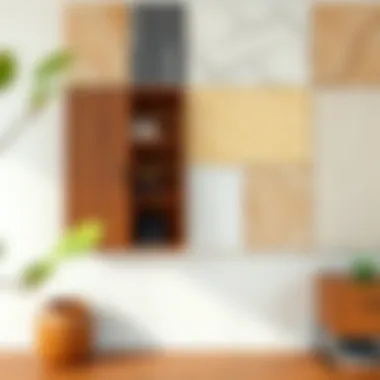 Diverse Materials for Personal Preference Variety of materials used in wall-mounted shoe storage