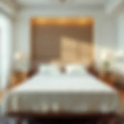 Elegant bedroom with a stylish 120x200 bed protector
