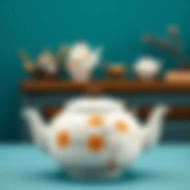 Variety of porcelain teapot designs showcasing craftsmanship