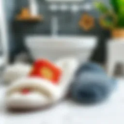 Selection of stylish bathroom slippers showcasing various designs