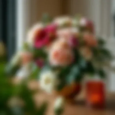 Floral Elegance for Engagements Elegant floral arrangement for engagement decoration