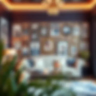 Personalized Touches in Engagement Decor Personalized engagement decoration with photos and crafts