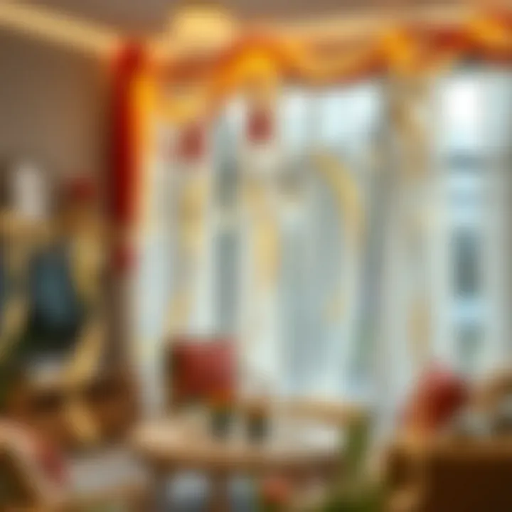 Creative Ribbons and Lights for DIY Decor DIY engagement decoration ideas using ribbons and lights