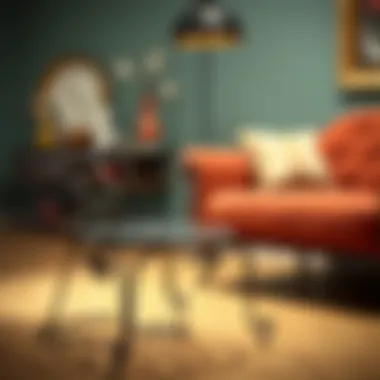 Artistic wrought iron furniture piece demonstrating aesthetic appeal