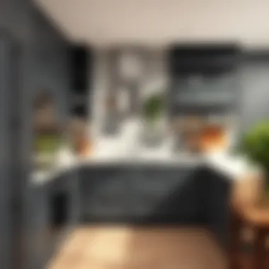 Functional grey kitchen storage solutions