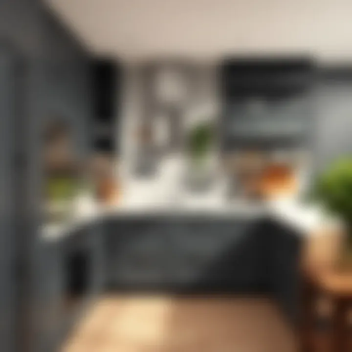 Functional grey kitchen storage solutions