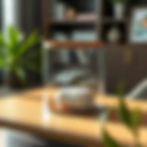 Elegant glass storage container showcasing modern design