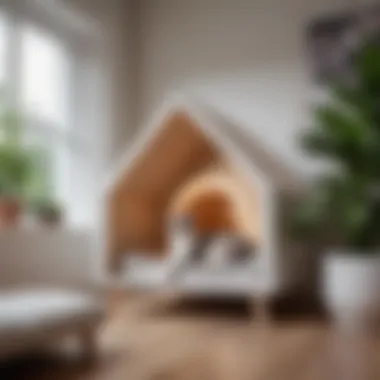 Cozy Indoor Cat House Inspiration Cozy indoor cat house idea with soft materials
