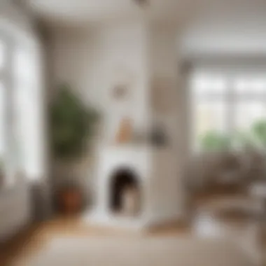 Decorative Cat House in Living Spaces Decorative cat house integrated into living room decor