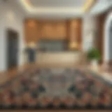 Elegant Kitchen Rug Design Elegant kitchen rug design with intricate patterns