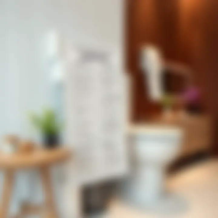 Maintenance tips illustrated on a bathroom checklist