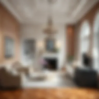 Interior Styling with Cornices Decorative interior showcasing cornices in a stylish setting.