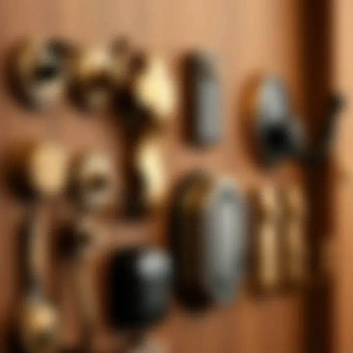 Variety of Koçtaş door hooks displayed together