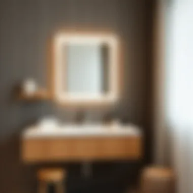 Functional vanity mirror showcasing sophisticated lighting