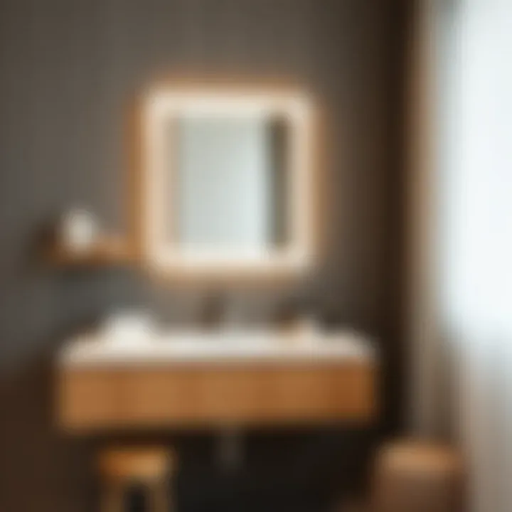 Functional vanity mirror showcasing sophisticated lighting