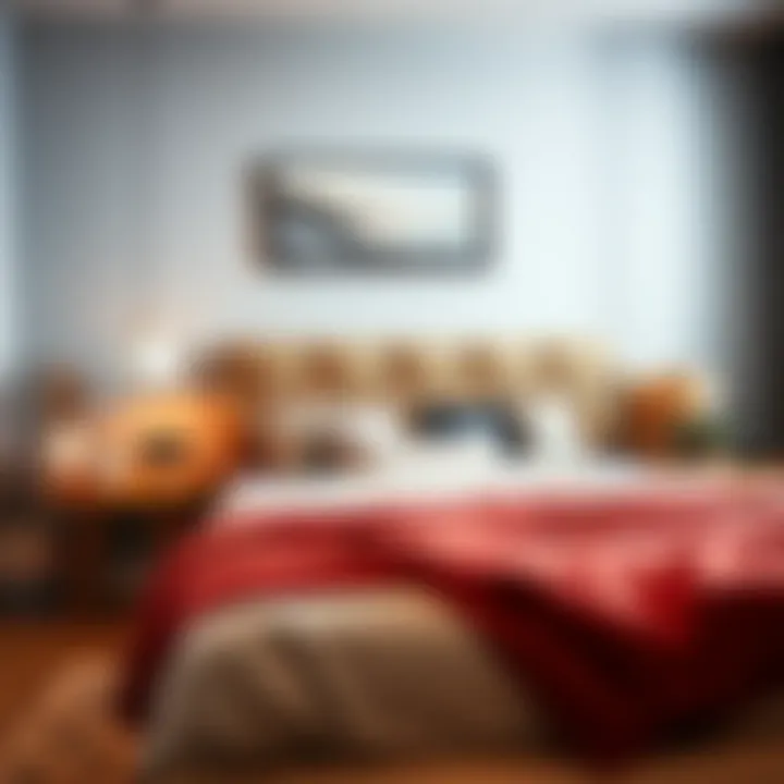 A cozy bedroom featuring diverse bed headboard designs