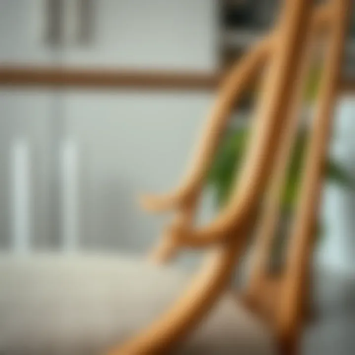 Close-up of a beautifully designed chair