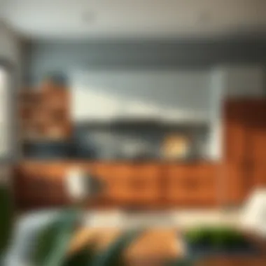 Color harmony in kitchen furniture for aesthetic appeal