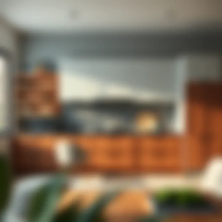 Color harmony in kitchen furniture for aesthetic appeal