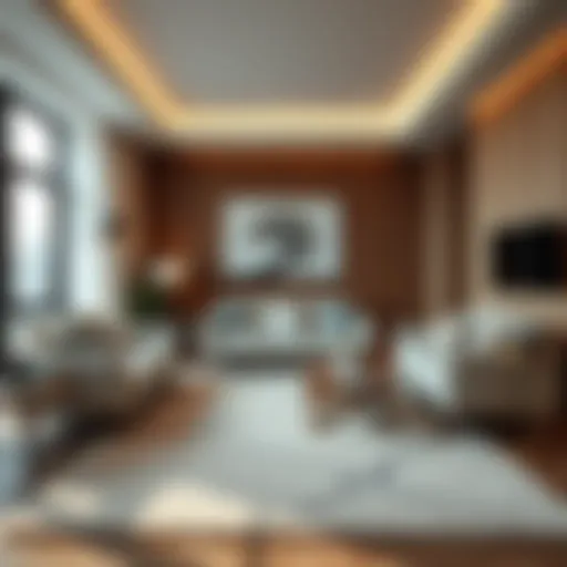 The Aesthetic Appeal of Living Room Rugs Elegant living room rug enhancing aesthetic appeal