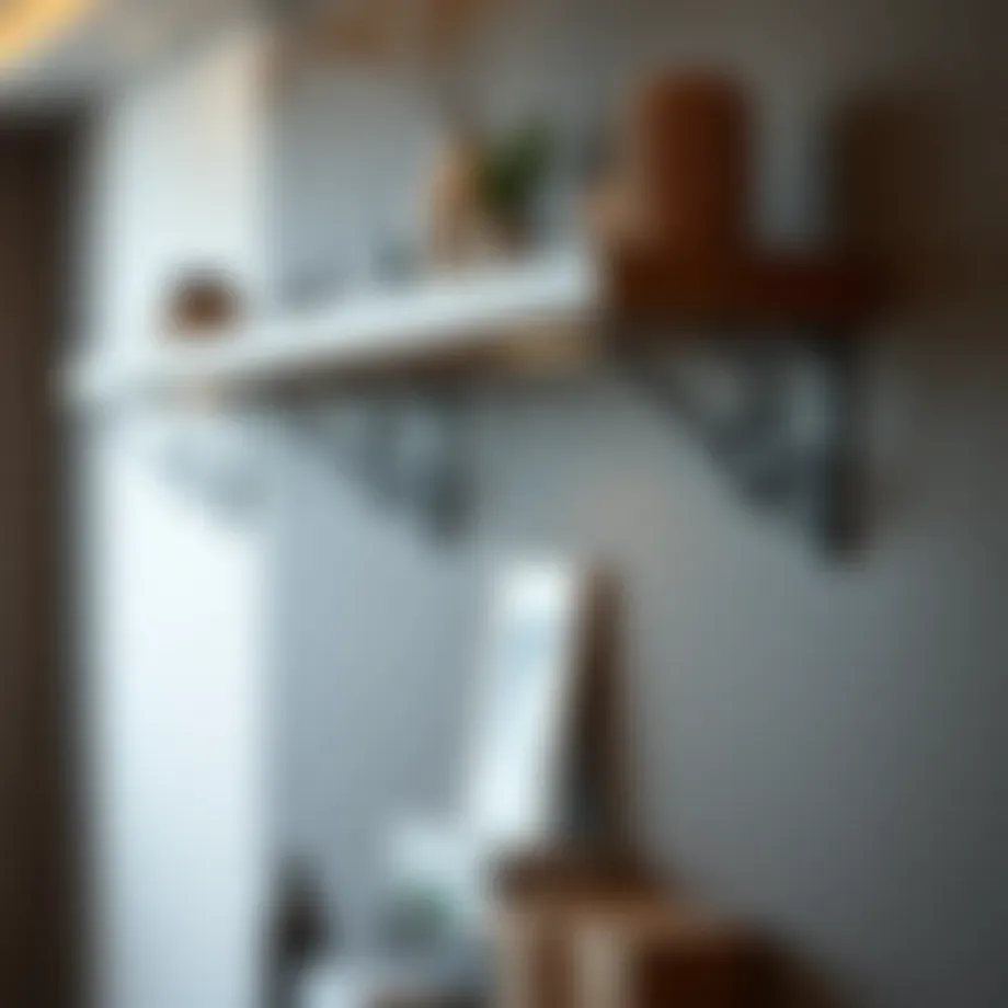 Stylish shelf brackets enhancing modern decor