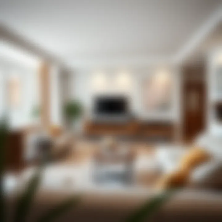 An elegant Scandinavian living space with a focus on simplicity and harmony