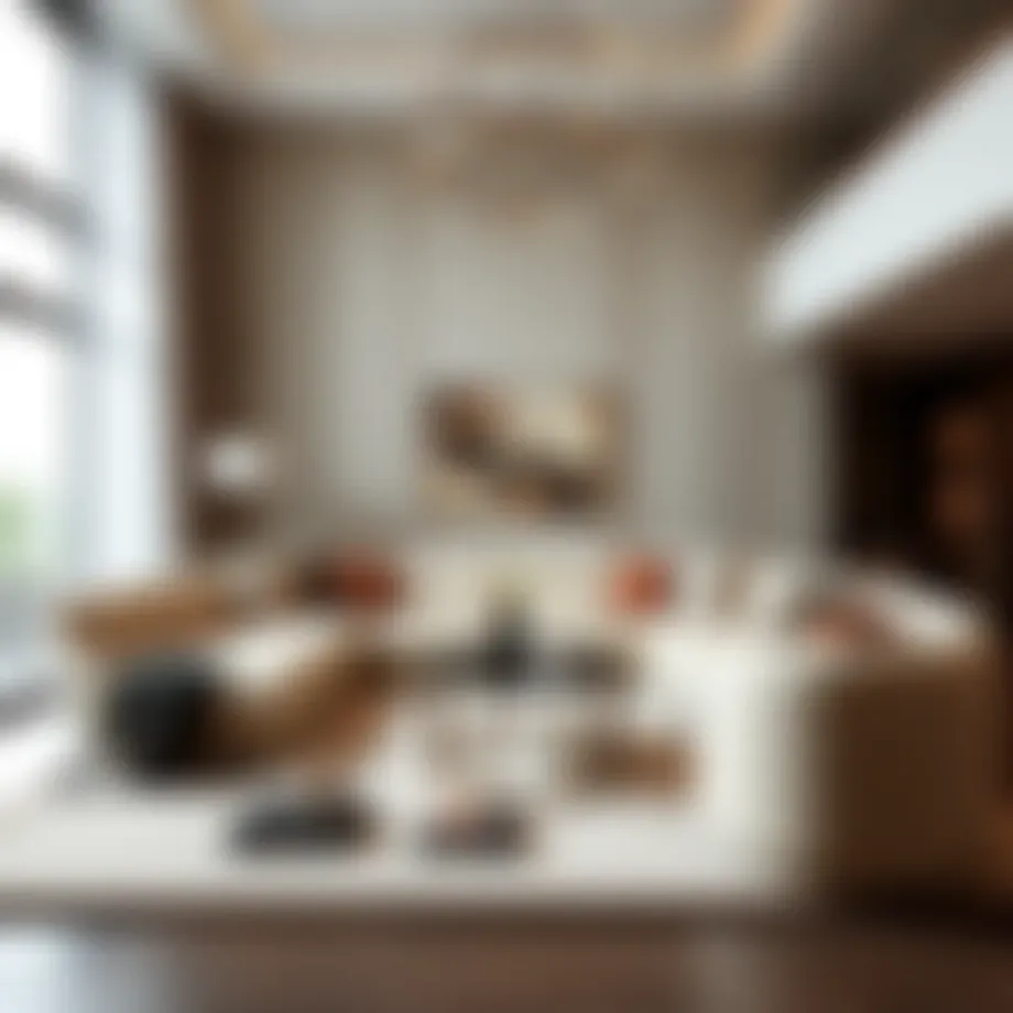 Elegant living room set showcasing modern design