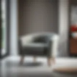 Contemporary Single Armchair Elegant single armchair design featuring contemporary style