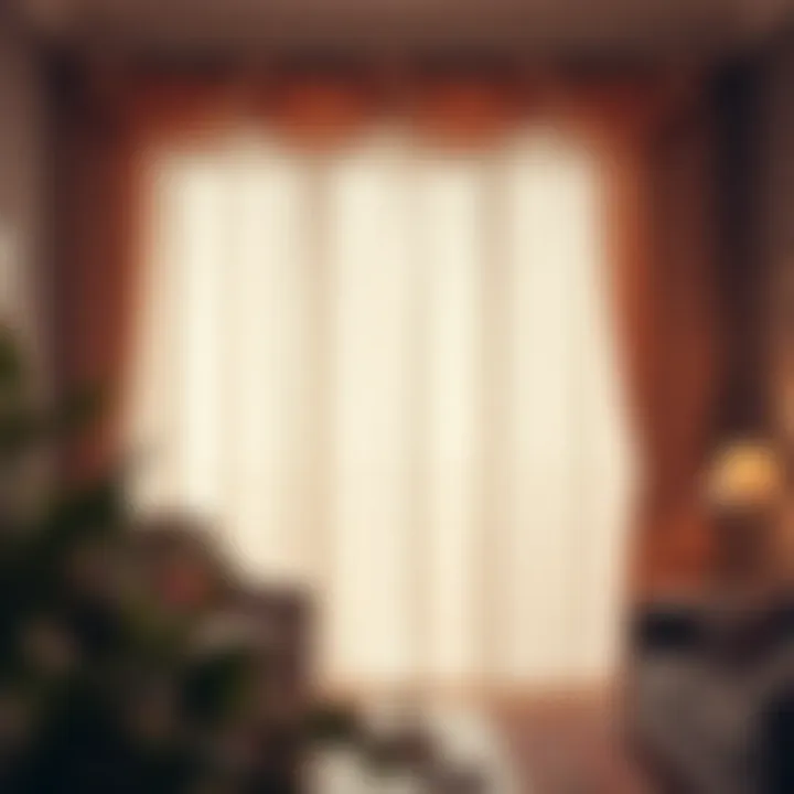 Beautifully Arranged Tulle Curtains Beautifully arranged tulle curtains in a cozy setting