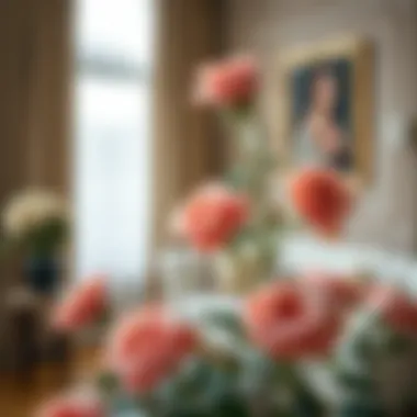 Roses Enriching Interior Spaces Elegant interior design featuring roses