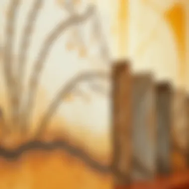 A close-up of unique canvas textures that add depth to wall art