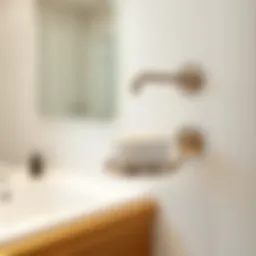 Elegant suction cup soap holder in a modern bathroom setting