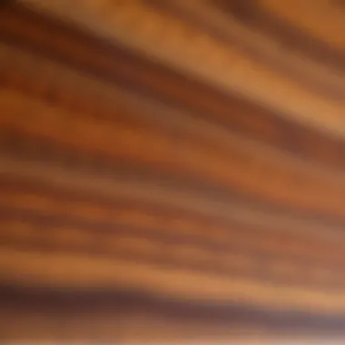 Rich Texture of Venge Wood Close-up of venge wood texture showcasing its rich color