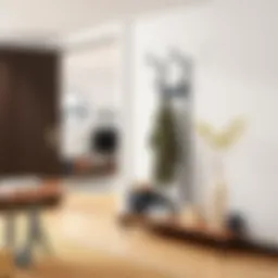 Modern coat rack design enhancing entryway aesthetics