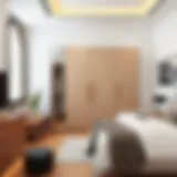 Stylish Wardrobe in a Modern Setting Stylish wardrobe design in a modern bedroom