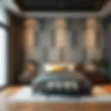 Effective Soundproofing in a Bedroom A serene bedroom with soundproofing panels