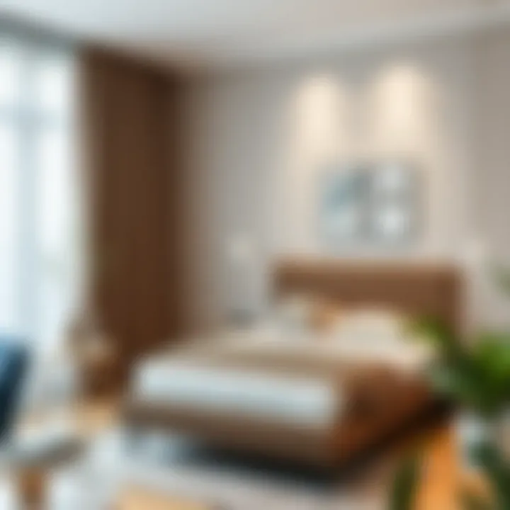 Chic Interior Featuring Yataş Single Bed Base Stylish Yataş single bed base integrated into a chic interior.