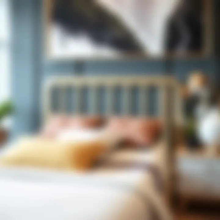 Elegant adult bed railing showcasing modern design